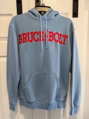 Bruce Bolt Men's Light Blue Hoodie size Medium